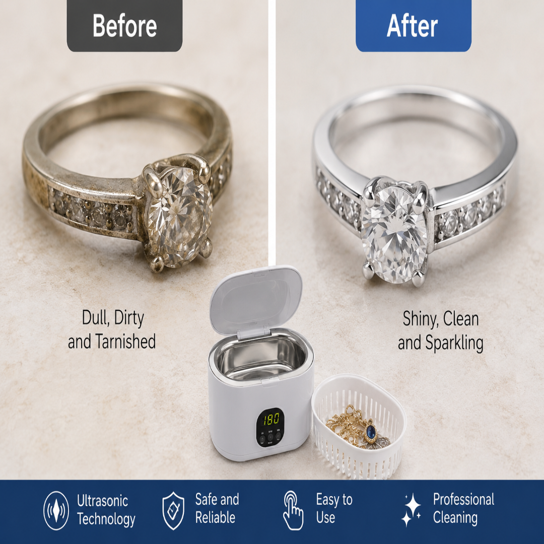 ✨ Ultrasonic Jewelry Cleaner – Deep Clean Your Jewelry in Minutes