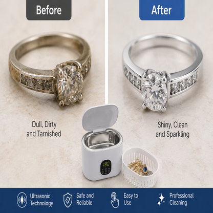 ✨ Ultrasonic Jewelry Cleaner – Deep Clean Your Jewelry in Minutes